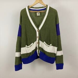 We The Free - Free People Chelsea Cardi - Green Combo - Size XS